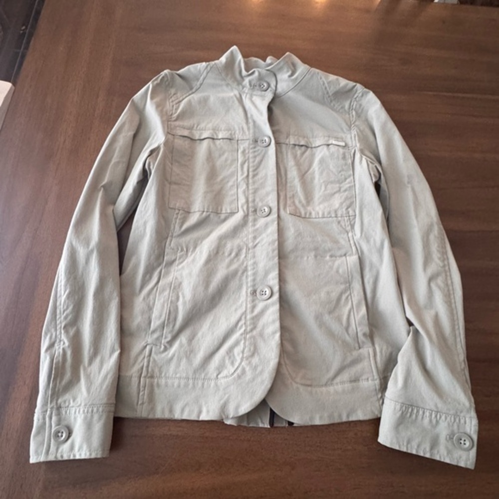 Eddie Bauer Light Tan Utility Jacket Size 8